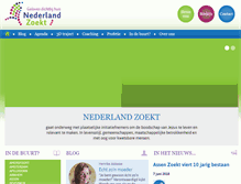 Tablet Screenshot of nederlandzoekt.nl